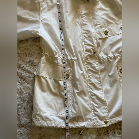 NWT Rare Vintage Boundary Waters Woman’s White 90’s style drawstring Jacket Lrg - Picture 11 of 13